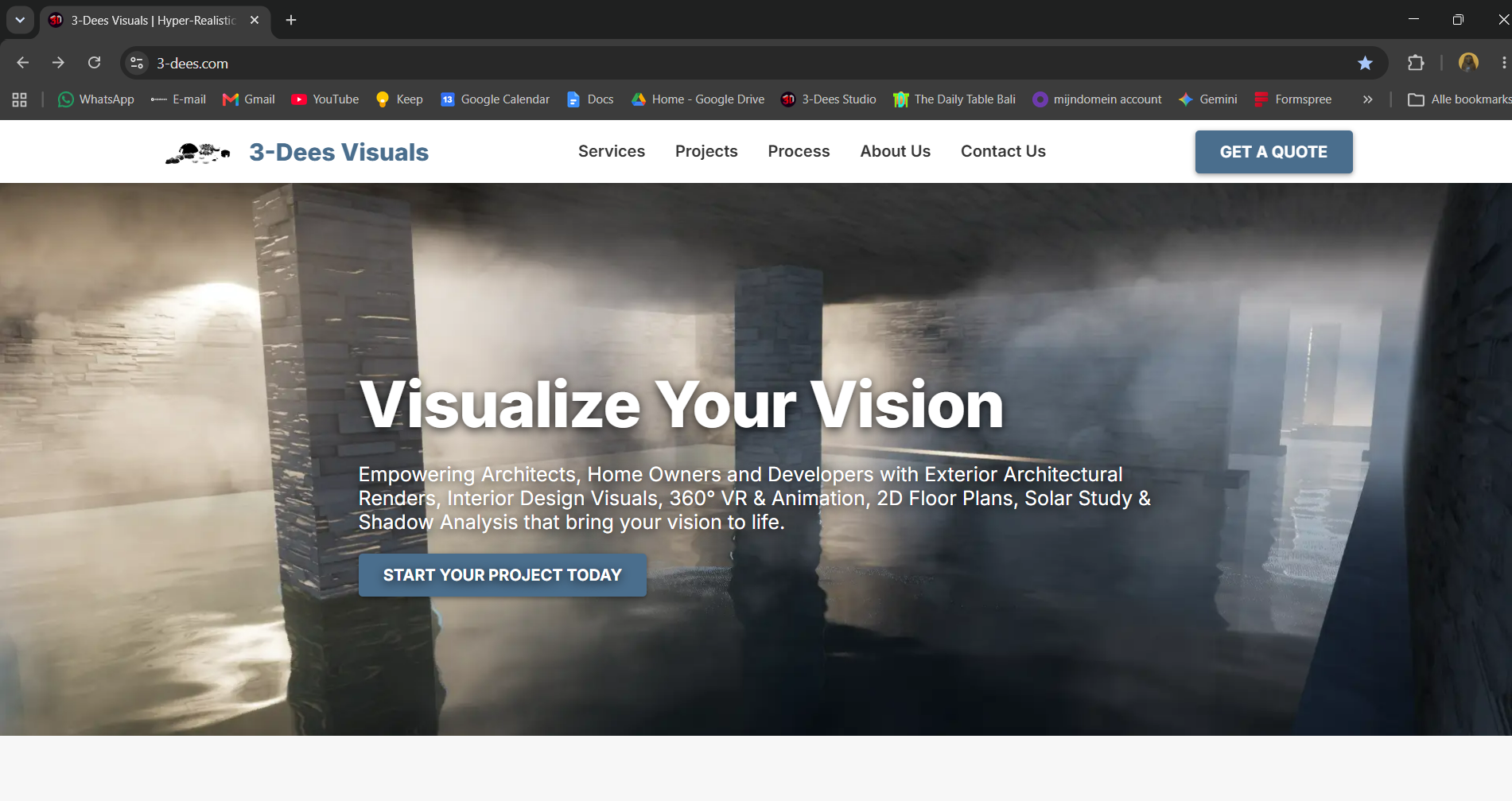 web development example